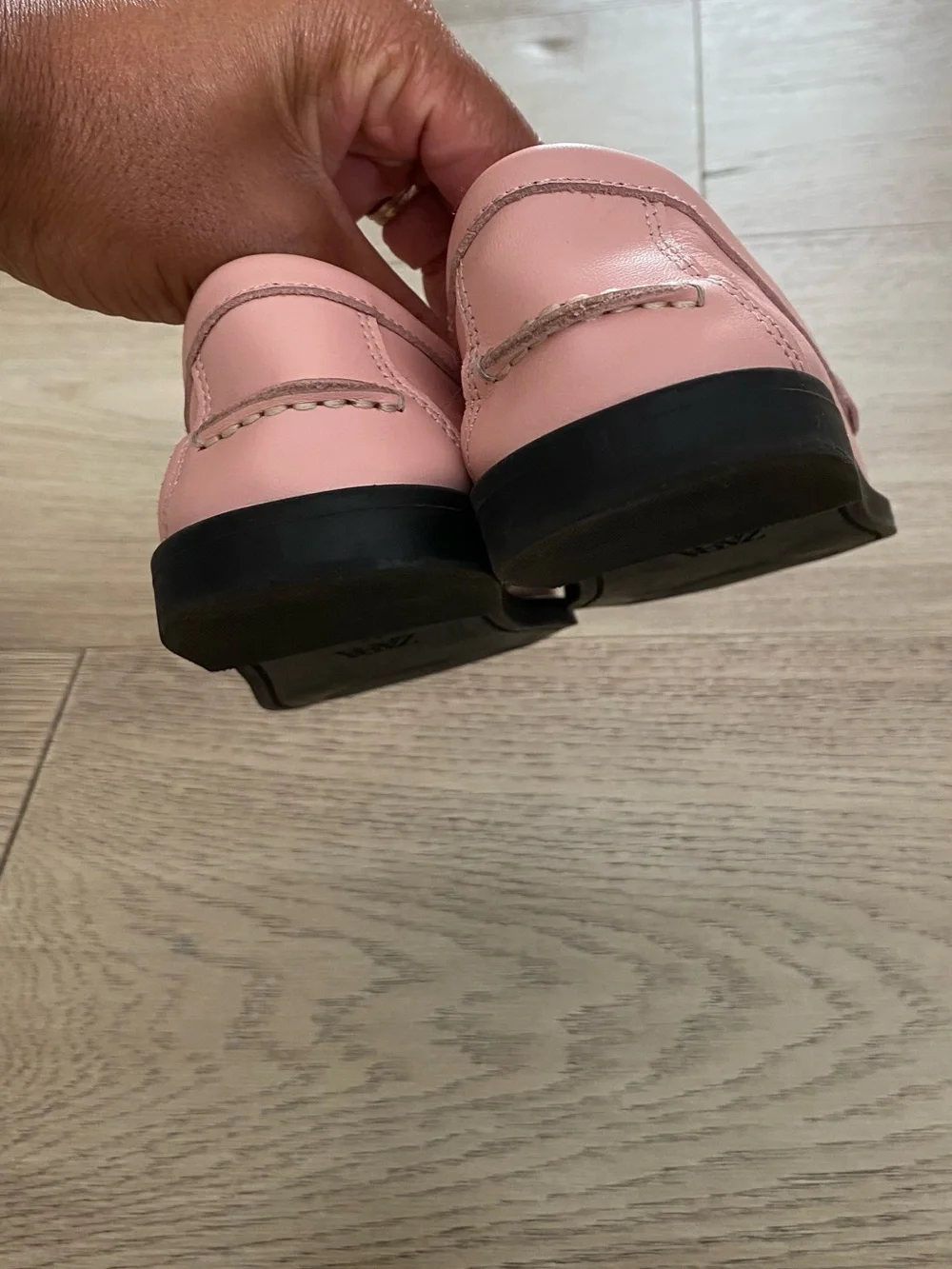 Zara x Disney Pink and White Kids Mickey Loafers